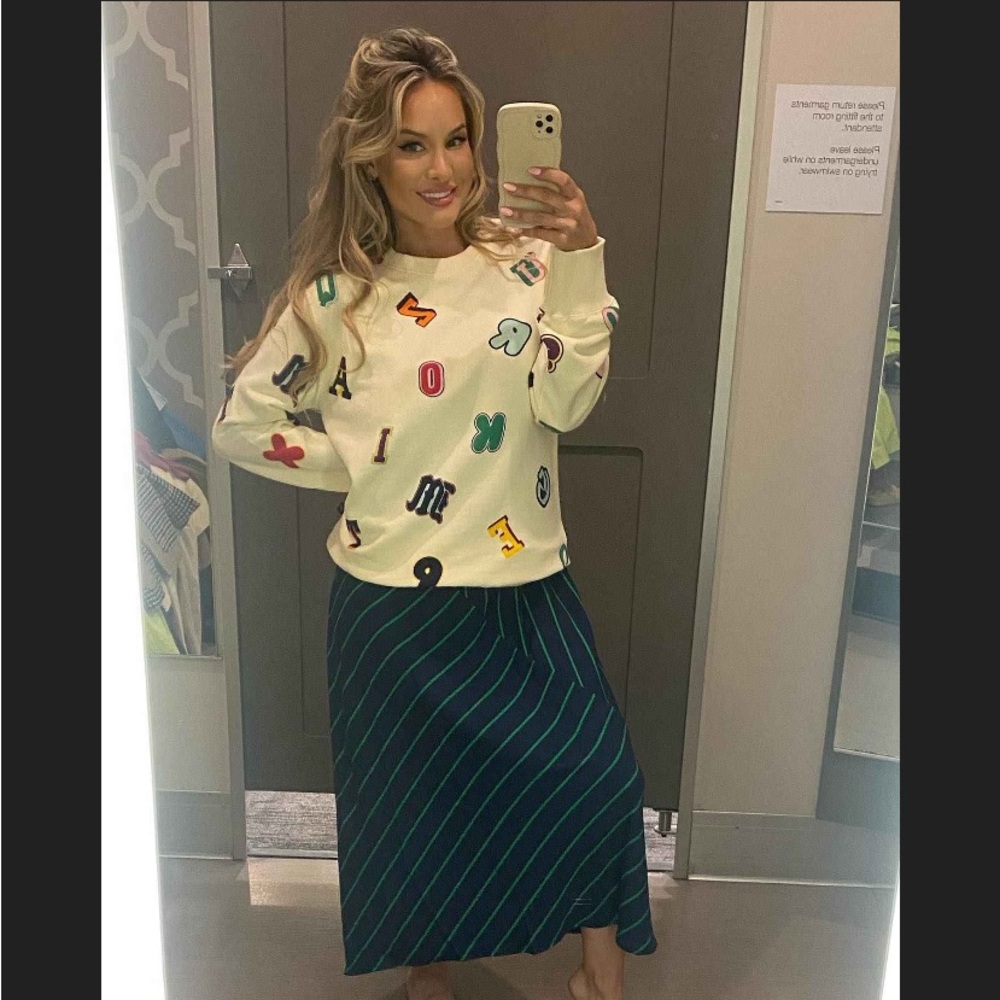 Alphabet Print Crewneck Sweatshirt -
Rowing Blazers × Target  NWT XS - Picture 8 of 16
